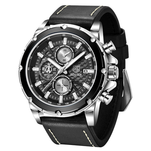 Reloj Multifunción Binya para Hombre - Cuarzo Resistente - Image 3