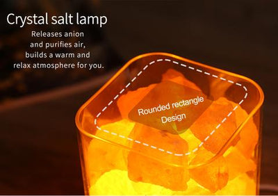 Lámpara LED de Sal del Himalaya con Luz de Cristal USB - Image 7