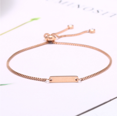 Pulsera Elástica Personalizada con Letras Ajustable - Image 4