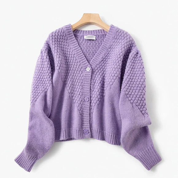 Chaqueta Tejida Versátil con Textura Retorcida