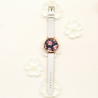 Reloj de Pulsera Lvpai para Mujer en Oro Rosa con Diseño Floral y Correa de Cuero - Image 18