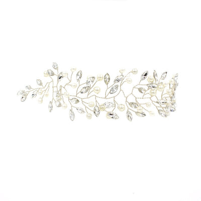 Diadema Nupcial con Perlas y Cristales para Boda - Image 11