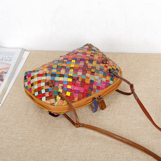 Bolsa Tejida con Rayas Coloridas - Image 3