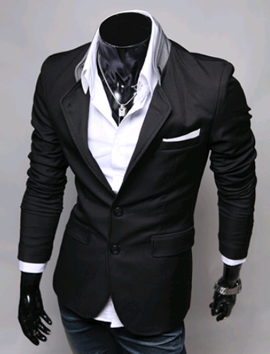 Blazer Occidental Delgado para Hombre - Saco Ajustado Moderno - Image 5