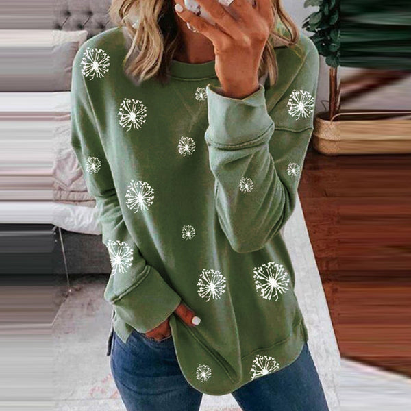 Sudadera Navideña Estampado Explosivo Cuello Redondo Manga Larga