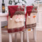 Juego de Sillas Navideñas con Decoración de Mesa y Sombreros Festivos