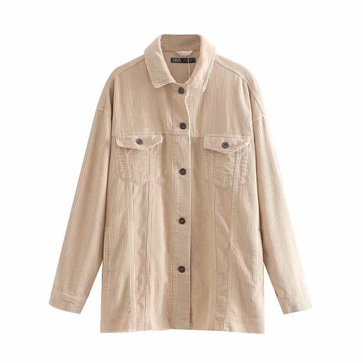 Chaqueta Casual de Pana con Bolsillos - Image 6