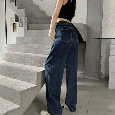 Pantalón Recto Ancho de Talle Alto Holgado - Image 11