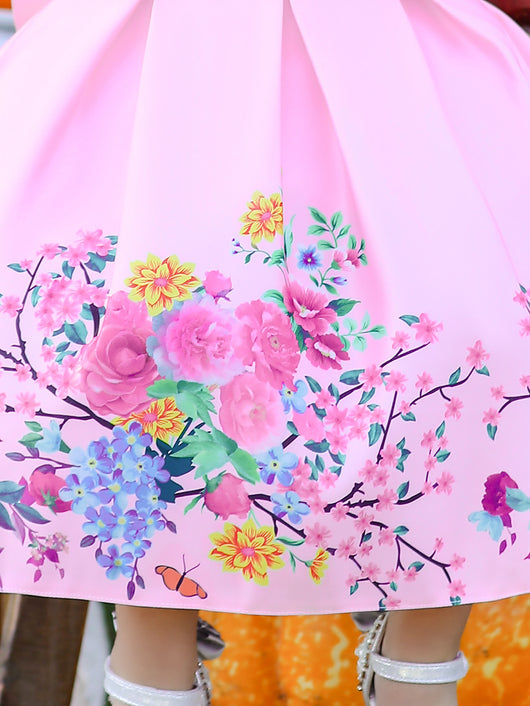 Vestido Princesa Estampado Forjado con Diadema - Image 18