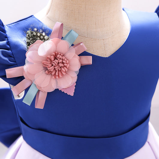 Vestido Princesa Estampado Forjado con Diadema - Image 19