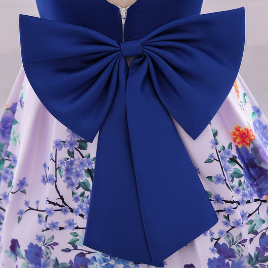 Vestido Princesa Estampado Forjado con Diadema - Image 22