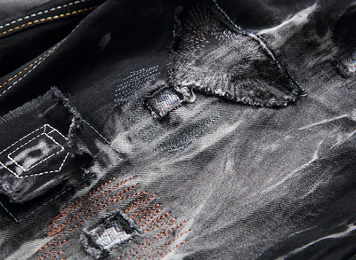 Pantalones Vaqueros Rotos Retro con Stretch para Hombre - Image 13