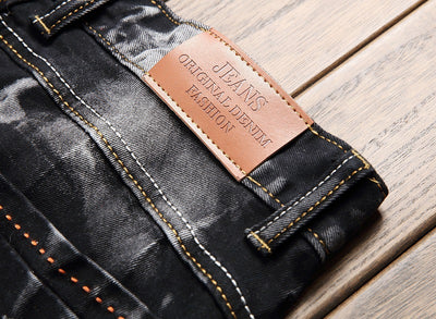 Pantalones Vaqueros Rotos Retro con Stretch para Hombre - Image 17