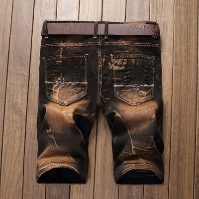 Pantalones Vaqueros Rotos Retro con Stretch para Hombre - Image 20