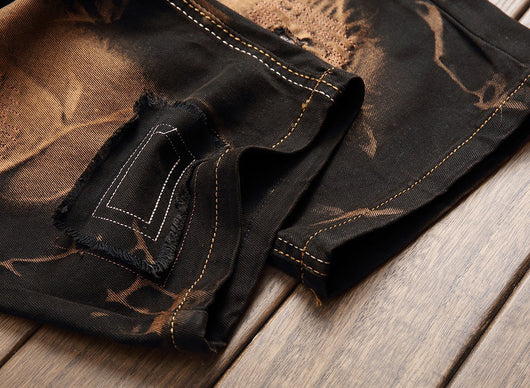 Pantalones Vaqueros Rotos Retro con Stretch para Hombre - Image 27