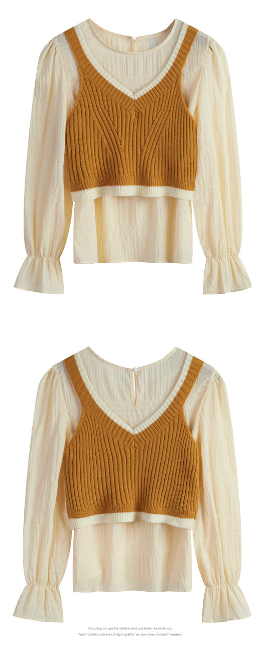Conjunto de Dos Piezas con Tirantes - Blusa Suelta y Cómoda - Image 9