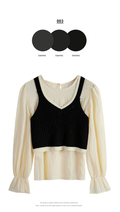 Conjunto de Dos Piezas con Tirantes - Blusa Suelta y Cómoda - Image 16