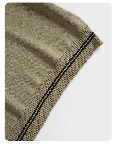 Suéter Tejido Tipo Polo con Efecto Dos Piezas para Mujer - Image 23