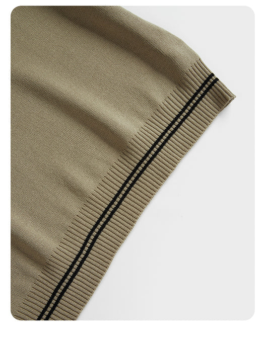 Suéter Tejido Tipo Polo con Efecto Dos Piezas para Mujer - Image 23