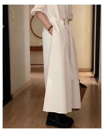 Vestido Largo Elegante con Mangas Abullonadas - Image 13