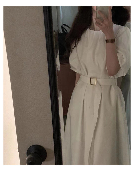 Vestido Largo Elegante con Mangas Abullonadas - Image 16