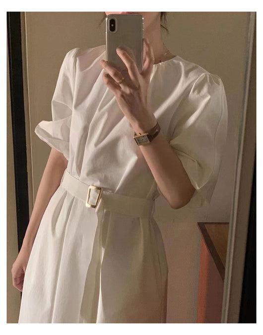 Vestido Largo Elegante con Mangas Abullonadas - Image 17