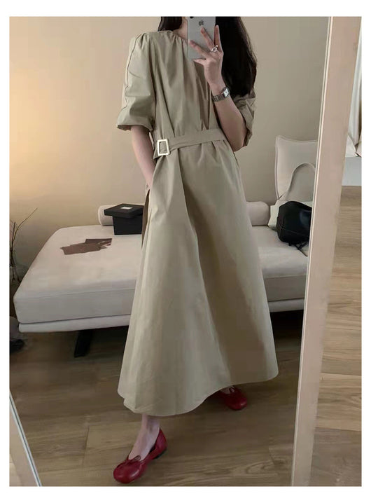 Vestido Largo Elegante con Mangas Abullonadas - Image 22