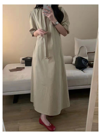 Vestido Largo Elegante con Mangas Abullonadas - Image 24