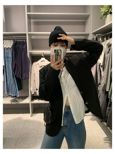 Blusa de Algodón para Mujer con Cuello en V y Mangas Abullonadas - Image 16