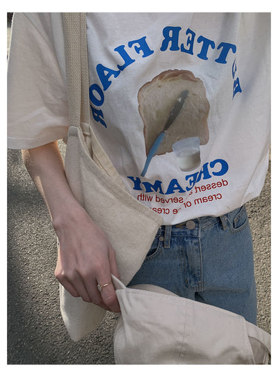 Camiseta Francesa Retro con Estampado de Letras para Mujer - Image 16