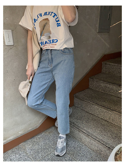 Camiseta Francesa Retro con Estampado de Letras para Mujer - Image 18