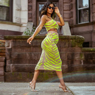 Falda Midi Cintura Alta con Stretch - Image 10