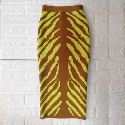 Falda Midi Cintura Alta con Stretch - Image 14