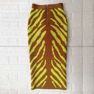 Falda Midi Cintura Alta con Stretch - Image 15