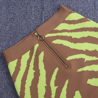 Falda Midi Cintura Alta con Stretch - Image 17