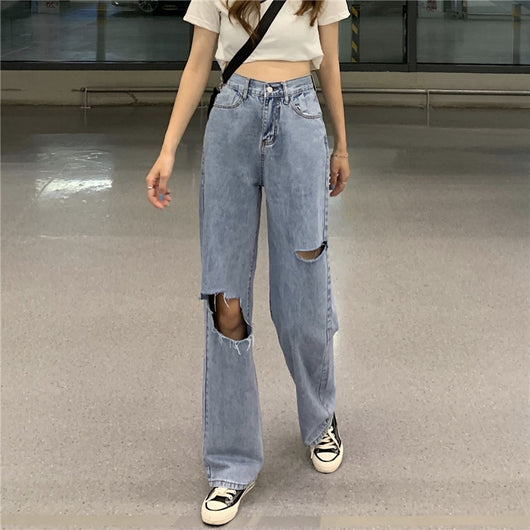 Pantalones Rectos Anchos de Cintura Alta para Mujer - Diseño Moderno - Image 7