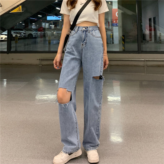 Pantalones Rectos Anchos de Cintura Alta para Mujer - Diseño Moderno - Image 9