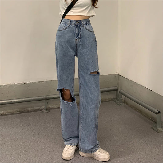 Pantalones Rectos Anchos de Cintura Alta para Mujer - Diseño Moderno - Image 13