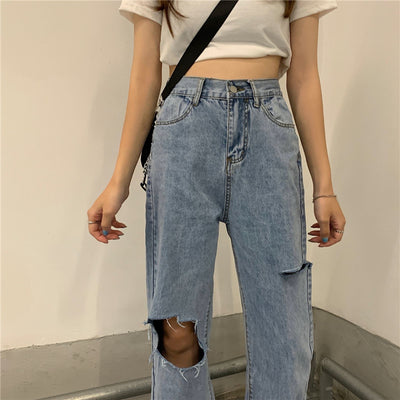 Pantalones Rectos Anchos de Cintura Alta para Mujer - Diseño Moderno - Image 18