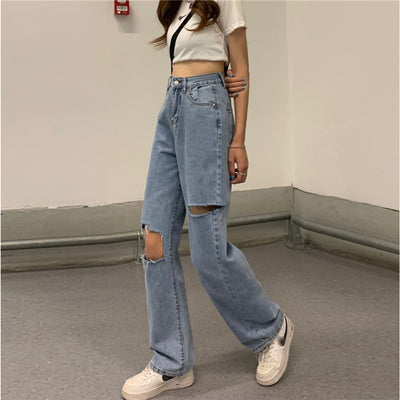 Pantalones Rectos Anchos de Cintura Alta para Mujer - Diseño Moderno - Image 19