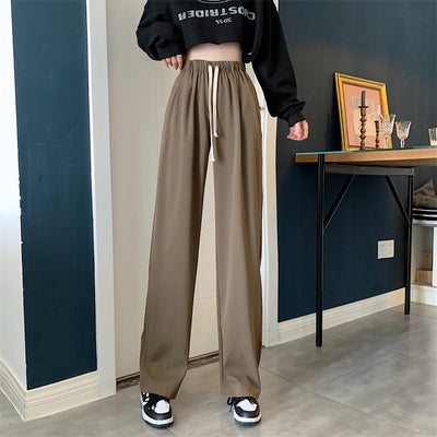 Pantalones Rectos de Cintura Alta Holgada para Mujer - Image 29
