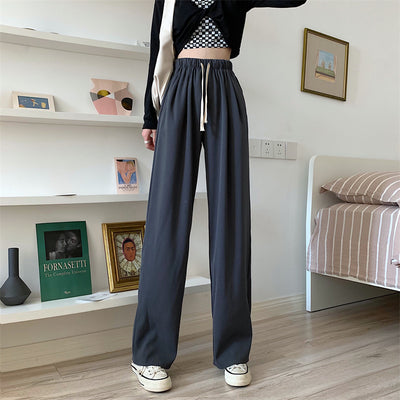 Pantalones Rectos de Cintura Alta Holgada para Mujer - Image 39