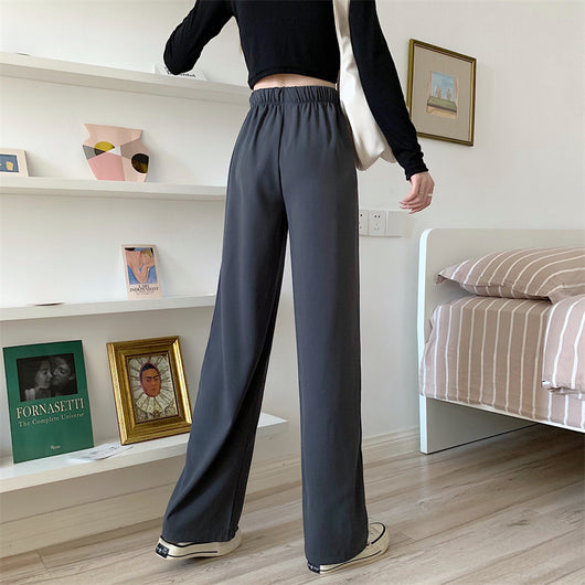 Pantalones Rectos de Cintura Alta Holgada para Mujer - Image 40