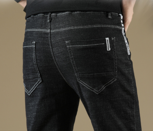 Pantalones Vaqueros Slim Fit Otoño para Hombre - Versátil y Moderno - Image 3