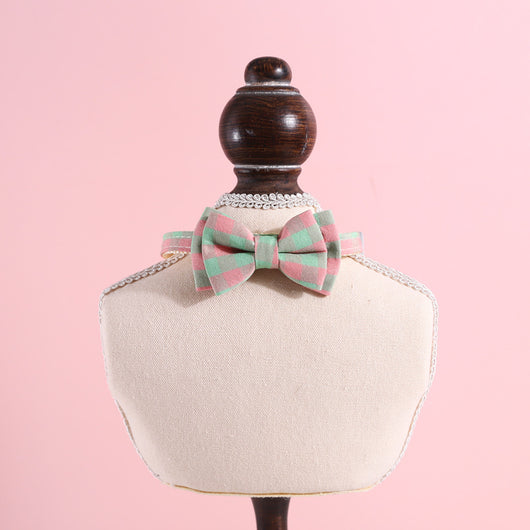 Corbata de Moño Británica de Doble Capa Ajustable con Cuello Desmontable y Campana - Image 19
