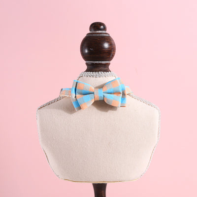 Corbata de Moño Británica de Doble Capa Ajustable con Cuello Desmontable y Campana - Image 20