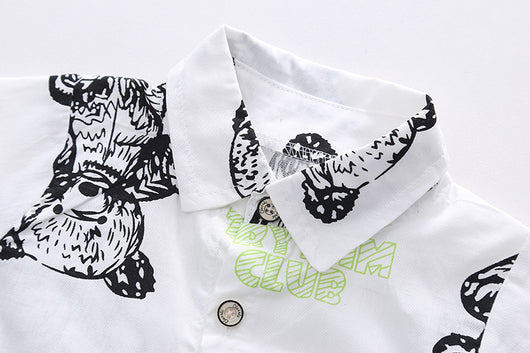 Traje Infantil con Camisa de Solapa y Manga Corta - Image 19
