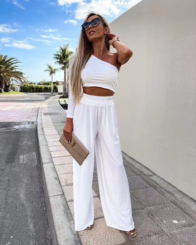 Traje Casual Asimétrico para Mujer con Manga Larga - Image 12