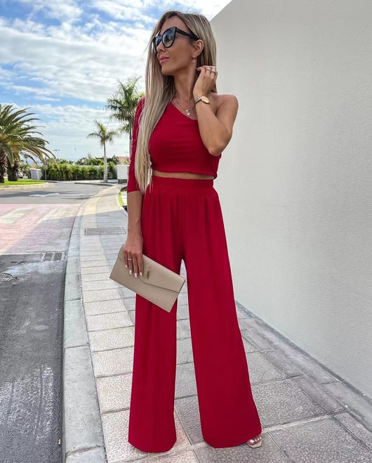 Traje Casual Asimétrico para Mujer con Manga Larga - Image 13