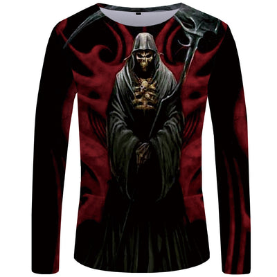 Playera Manga Larga Cuello Redondo con Impresión 3D Digital para Hombre - Image 7